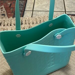 Stylish Aqua Tote Bag